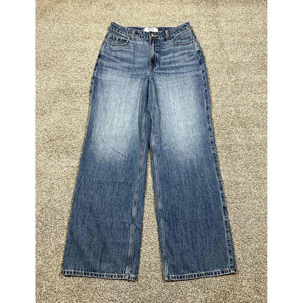 Hollister Ultra High Rise Baggy Jeans Women’s 31 Long Medium Wash Wide Leg NWT
